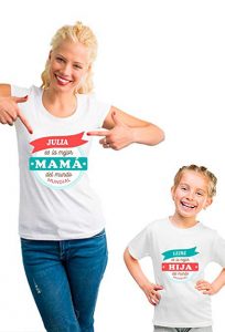 Conjunto de camisetas madre hija cumpleaños