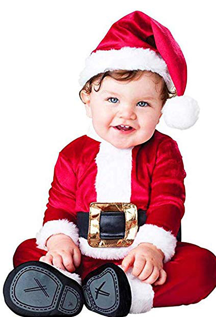 disfraz infantil de navidad bebe santa claus papa noel navidad