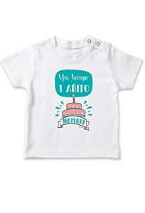 camisetas infantiles de cumpleaños bebe de un año