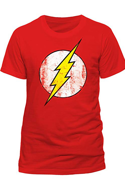 camiseta de superheroes flash