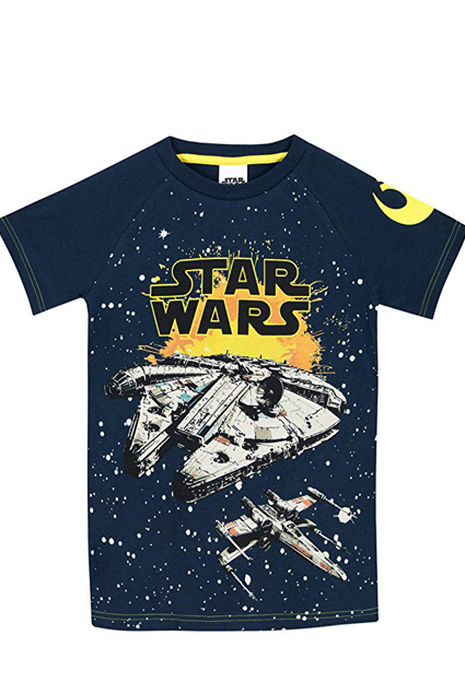 camiseta serie cine infantil star wars