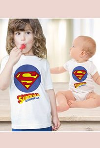 camiseta infantil de super hermanas
