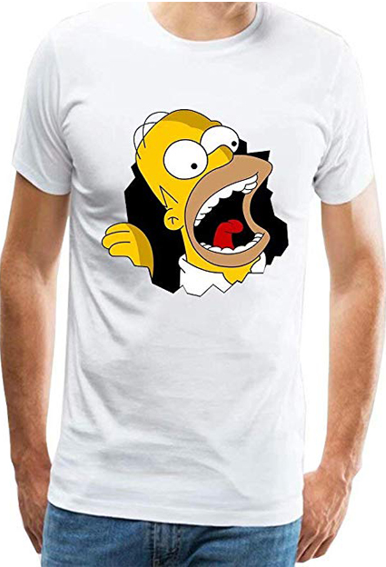 camisetas de dibujos animados simpson homer