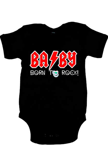 camisetas de rock infantil bebes