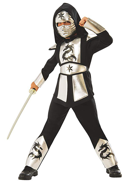 traje ninja infantil de carnaval dragon silver niño