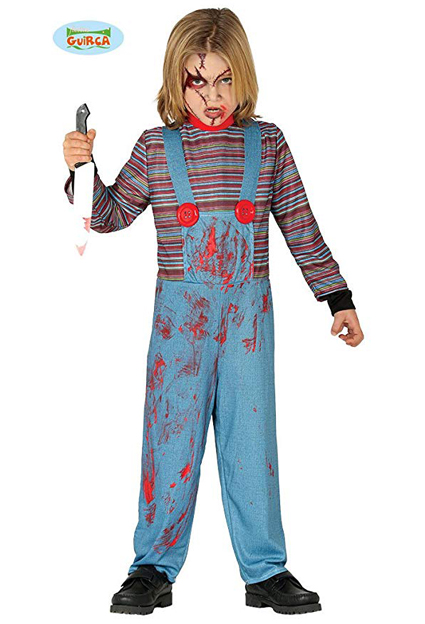 trajes infantiles de carnaval muñeco diabólico