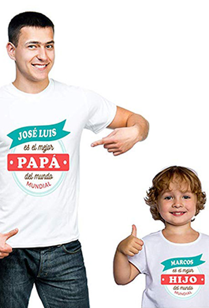 camisetas dia del padre e hijo