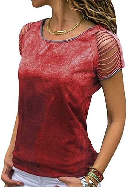 camisetas de fiesta de chica roja