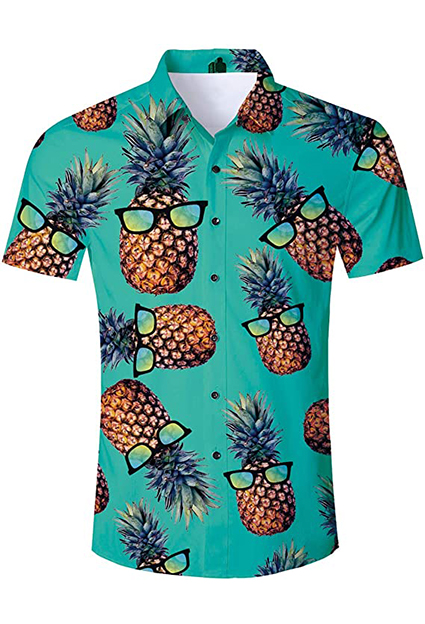 camisetas de fiesta de chico hawaii