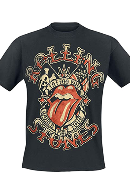 Camiseta  rock the rolling stones tattoo
