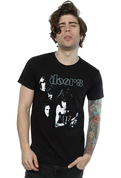 Camisetas de rock the_doors_negra