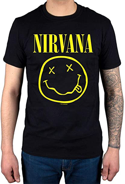 Camisetas de rock nirvana
