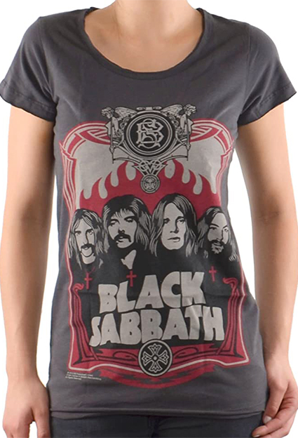 camisetas metal black sabbath chica