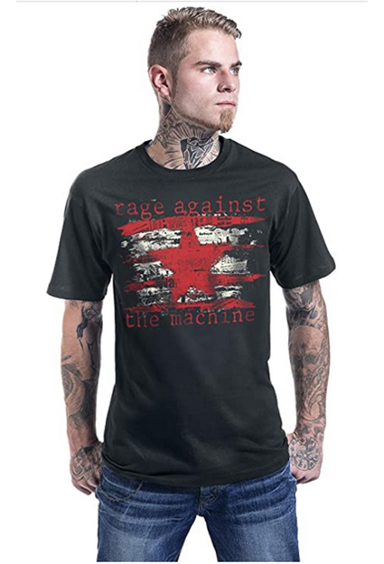 camisetas metal rage against the machine chico