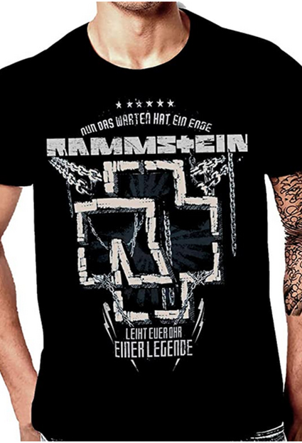 camisetas metal rammstein chico