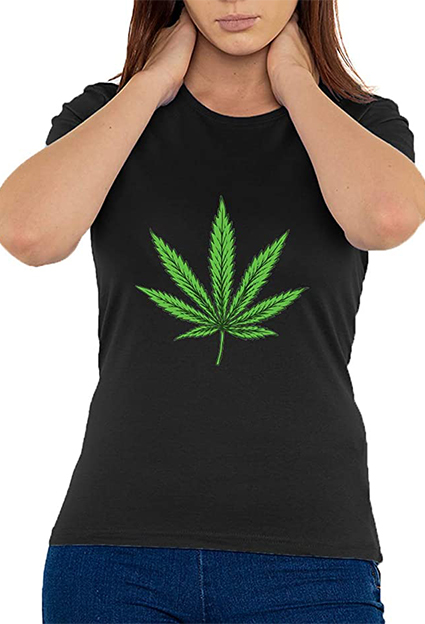Camisetas de  Reggae weed chica