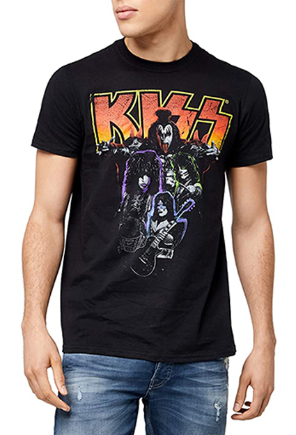 camisetas metal kiss chico