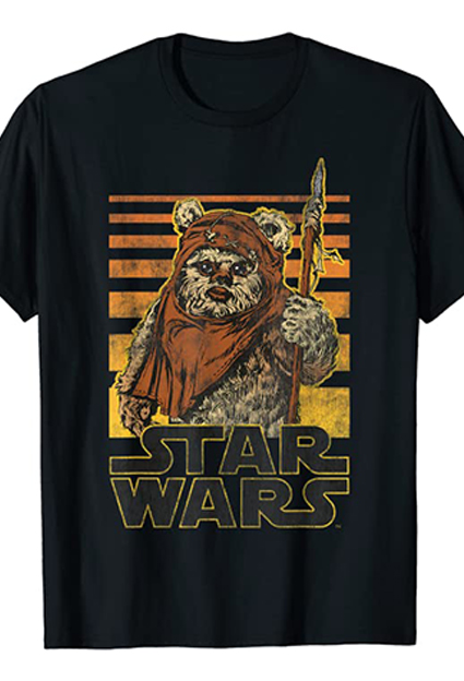 camisetas de peliculas y series Star wars ewok copia