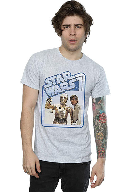 camisetas de peliculas y series Star wars luke copia