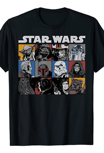camisetas de peliculas y series Star wars saga copia