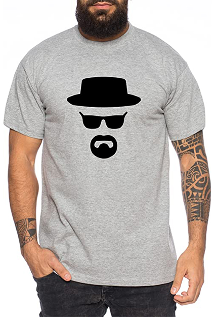 camisetas de peliculas y series breaking bad heisenberg logo