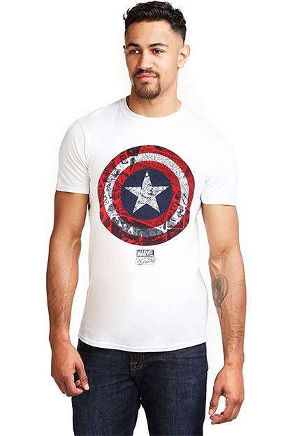 camisetas de peliculas y series capitan america