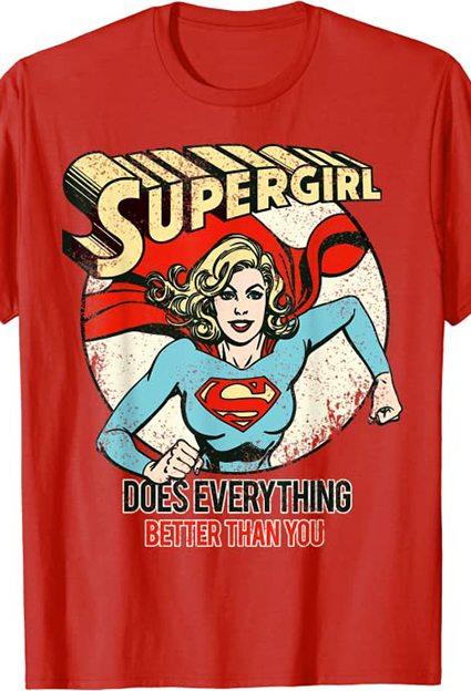 camisetas de peliculas y series vengadores super girl