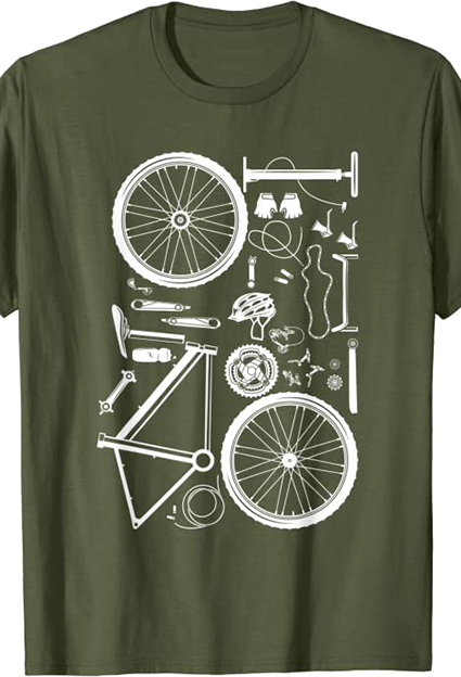 camiseta bicicleta desmontaje