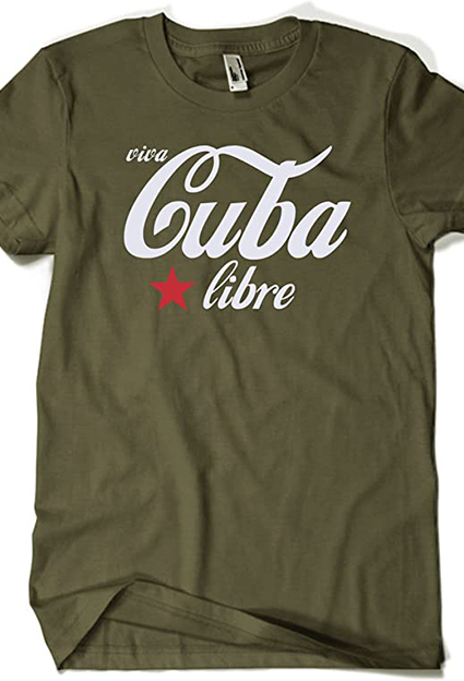 camiseta de personaje famoso cuba libre