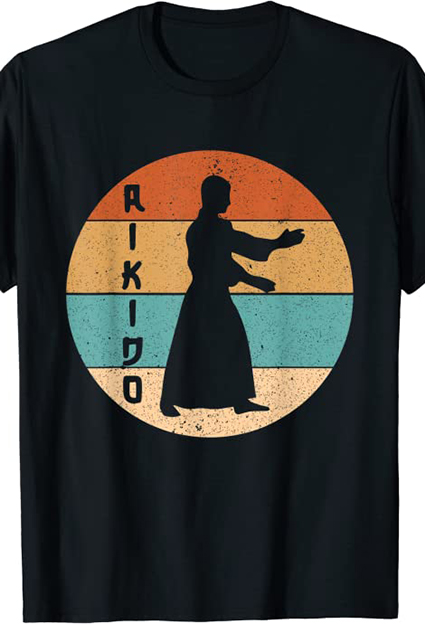 camiseta aikido retro