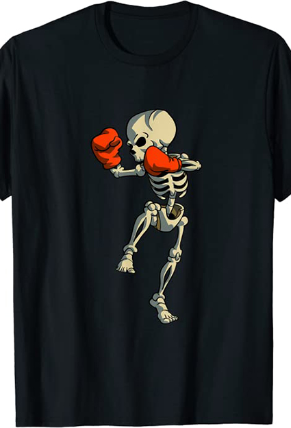 camiseta de artes marciales kick boxing skull