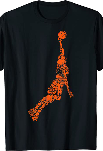 camisetas de baloncesto NBA y balonmano logo