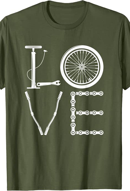 camiseta de bicicleta love