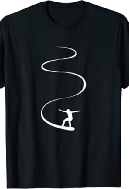 camisetas de deportes snowboard logo