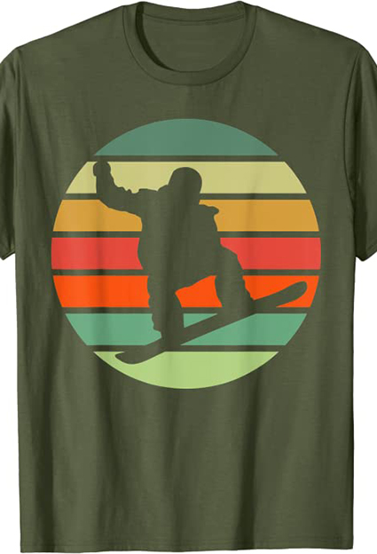 camisetas de skate snowboard verde