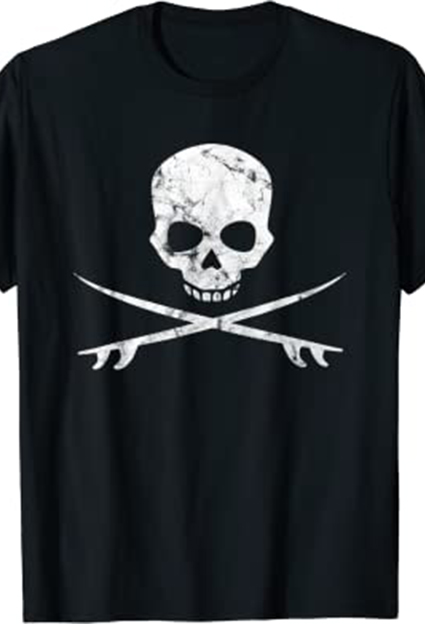 camisetas deportes acuaticos surf or die skull