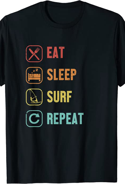 camisetas deportes acuaticos surf repeat