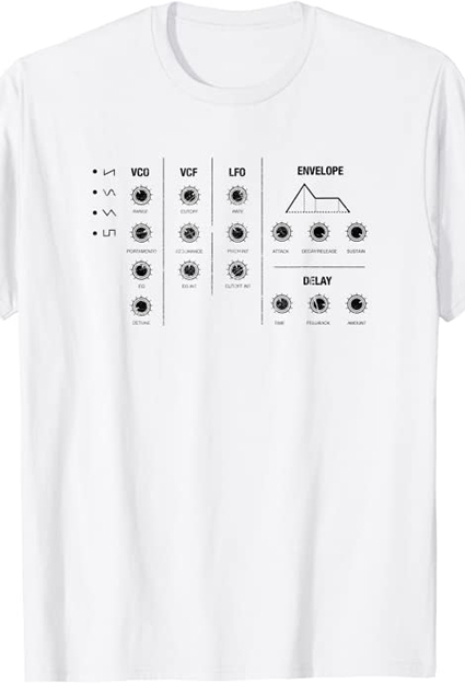 camisetas de musica electronica sintetizador