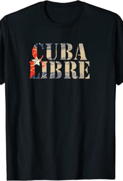 camisetas de personajes famosos cuba libre