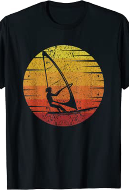 camisetas deportes acuaticos wind surf retro