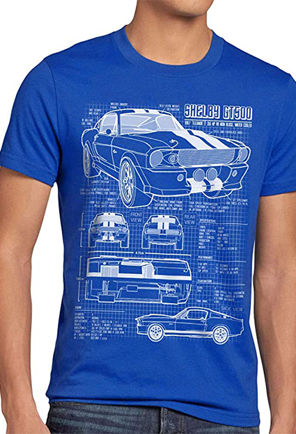 camisetas de coches motos camper shelby