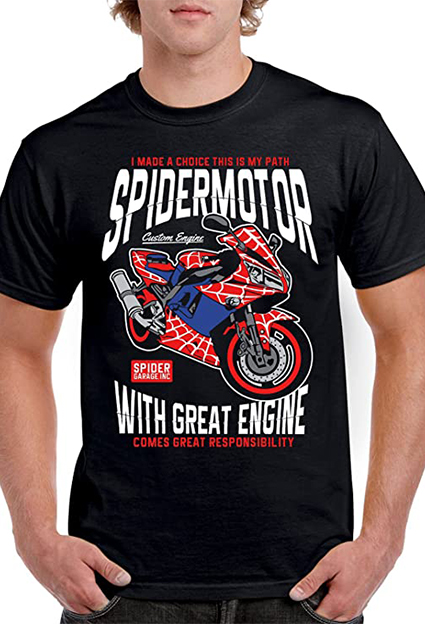 camisetas de coches motos camper spider