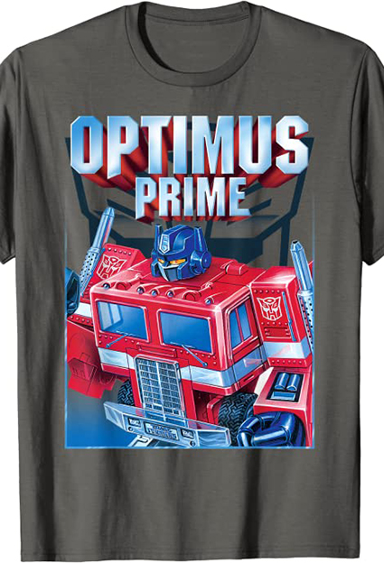 camisetas de dibujos animados transformers optimus