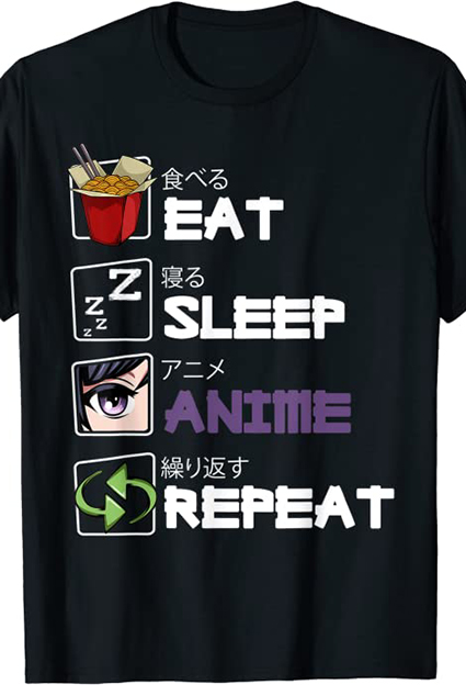 camisetas de dibukos animados anime