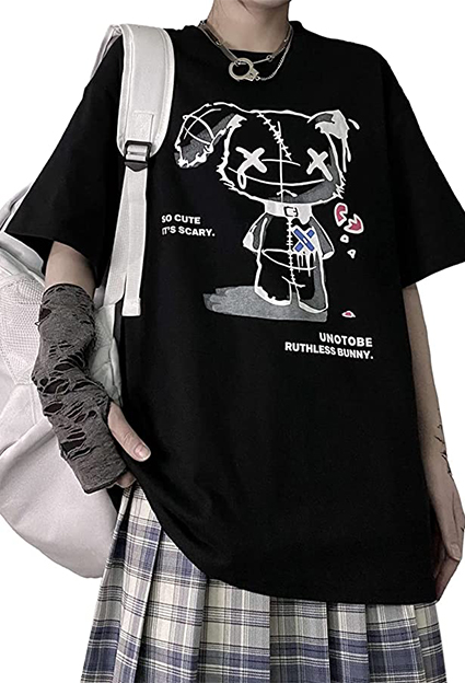 camisetas de estilo propio goticas oso satanico
