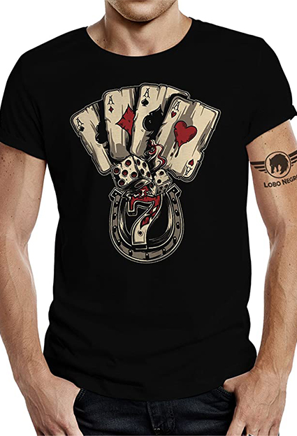 camisetas de juegos poker adict