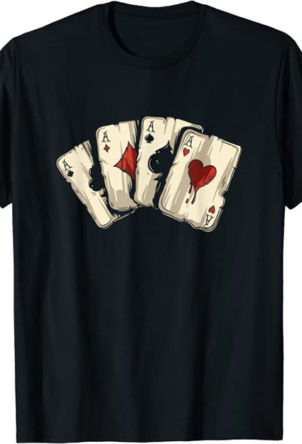 camisetas de juegos poker ases