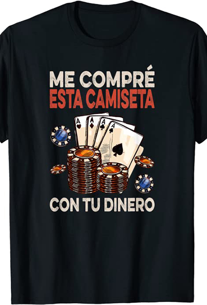camisetas de juegos poker ganador