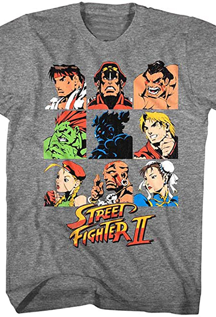 camisetas de juegos street fighter