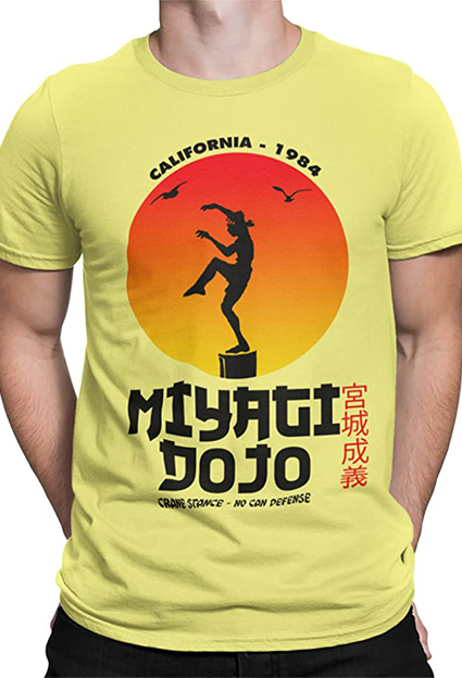 camisetas de peliculas y series karate miyagi dojo